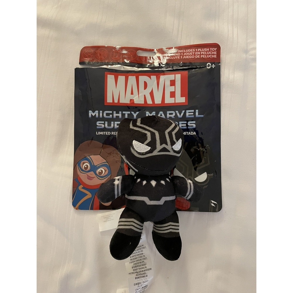 NEW Walt Disney Parks Marvel Mighty Super Heroes Mystery Bag Plush BLACK PANTHER